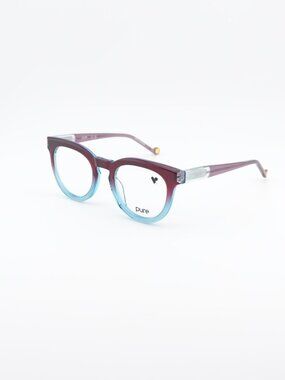 Pure P-7008 N 604 Eyeglasses Ruby Ombre 49mm Square Frame
